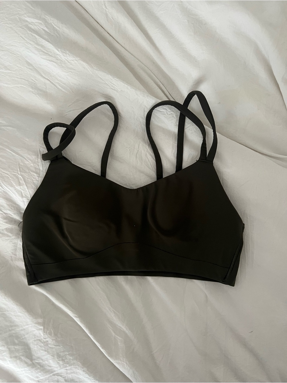 lululemon athletica Olive Green Double-Strap Sport Bralette